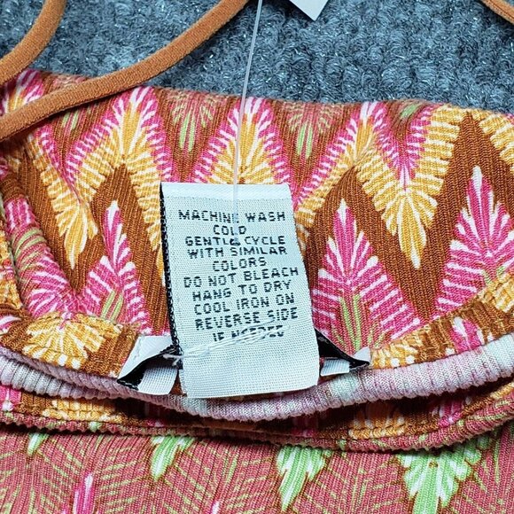 Rue21 Tube Tank Top Womens XL Multicolor Chevron Sleeveless Straps Stretch New - Picture 9 of 9